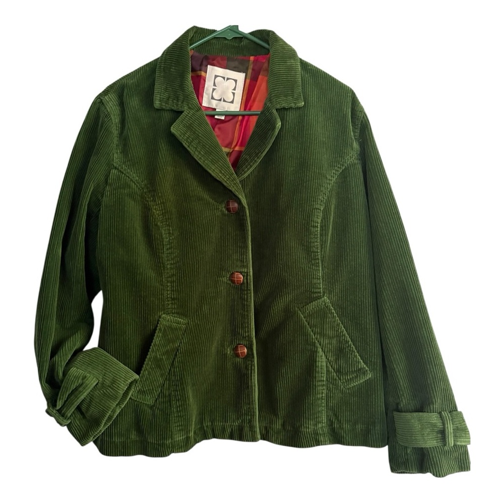 Liz Claiborne Forest Green Corduroy Women's Blazer